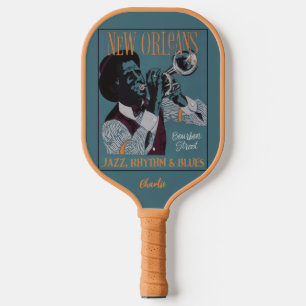 Nieuwe Orleans Music-aangepaste naam Pickleball Paddle