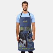 Nieuwe Orleans Music-aangepaste naam Schort (Gedragen)