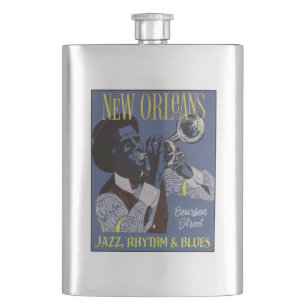 Nieuwe Orleans Music-fles Heupfles