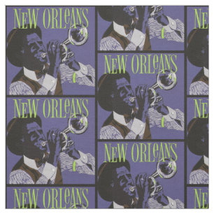 Nieuwe Orleans Music-stof Stof