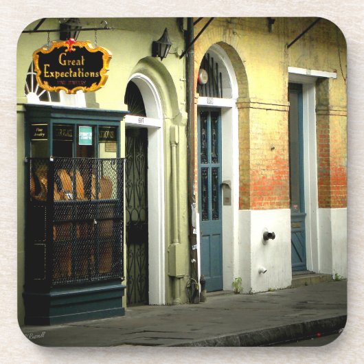 Nieuwe orleans ontwerpoploopkasters drankjes onderzetter (Voorkant)