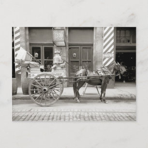 Nieuwe Orleanse Melkwagen, 1910 Briefkaart