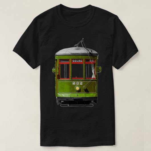 Nieuwe Orleanse Straattram T-shirt (Design voorkant)