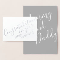 Nieuwe ouders Elegant Calligraphy Gefeliciteerd