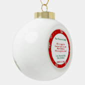 Nieuwe ouders keramische bal ornament (Links)
