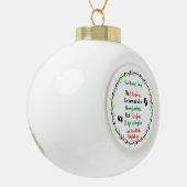 Nieuwe ouders keramische bal ornament (Links)
