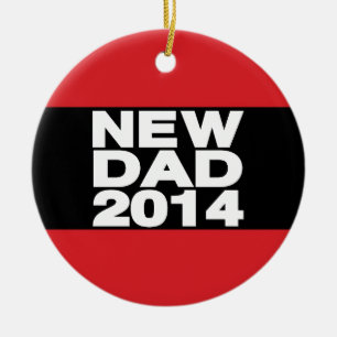 Nieuwe pap 2014 Lg Red Keramisch Ornament