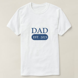 Nieuwe pap T-Shirts Sjabloon voor het eerste jaa