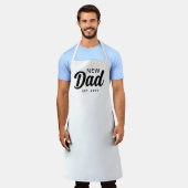 Nieuwe papa 1e keer vader wit script aangepaste ch schort (Gedragen)