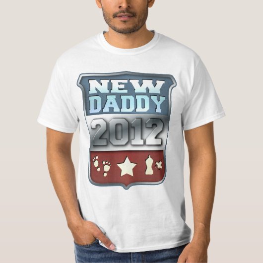 Nieuwe papa 2012 t-shirt (Voorkant)