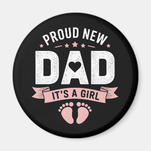Nieuwe papa Het is een meisje Magneet