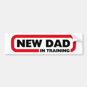 Nieuwe Papa in Opleiding - Grappige Bumpersticker