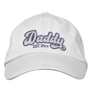 Nieuwe papa opgericht gepersonaliseerd geborduurde pet