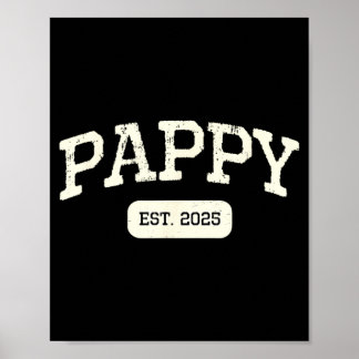 Nieuwe Pappy Verwacht 2025 1e Eerste Keer Zwangers Poster