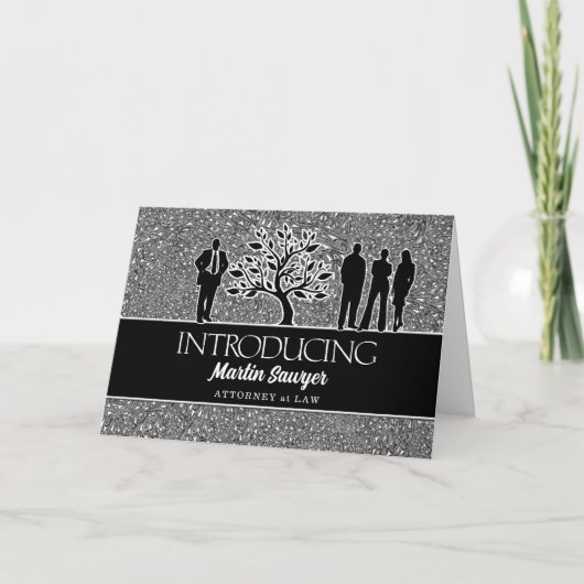 Nieuwe Partner Zakelijk Professioneel Aangepast Aankondiging (Voorkant)