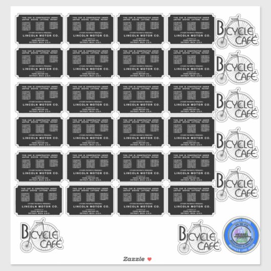 NIEUWE PATENT-STICKER STICKER (Vel)