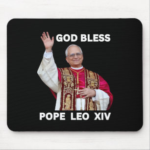 Nieuwe Paus Leo XIV Katholieke geschenken Merch So Muismat