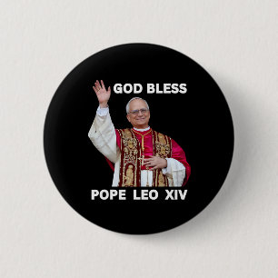 Nieuwe Paus Leo XIV Katholieke geschenken Merch So Ronde Button 5,7 Cm