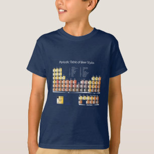 Nieuwe Periodieke Lijst van de Stijlen van de Bier T-shirt