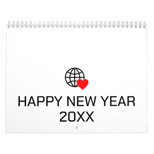 Nieuwe personalize Text Logo Calendar Kalender (Hoes)