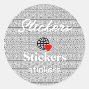 Nieuwe personalize Text Logo Stickers