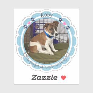 Nieuwe Pet Puppy Custom Dog Foto Sticker