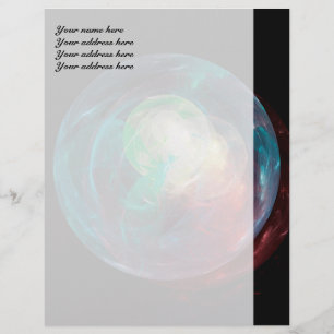 Nieuwe planeet briefhoofd ontwerp