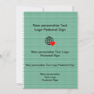 Nieuwe platte uitnodiging uw eigen aanpassen