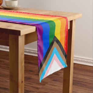 Nieuwe Pride vlag kleuren strepen venster cling Korte Tafelloper