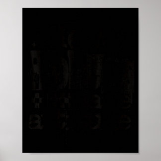 Nieuwe problemen, zelfde houding retro grunge stre poster