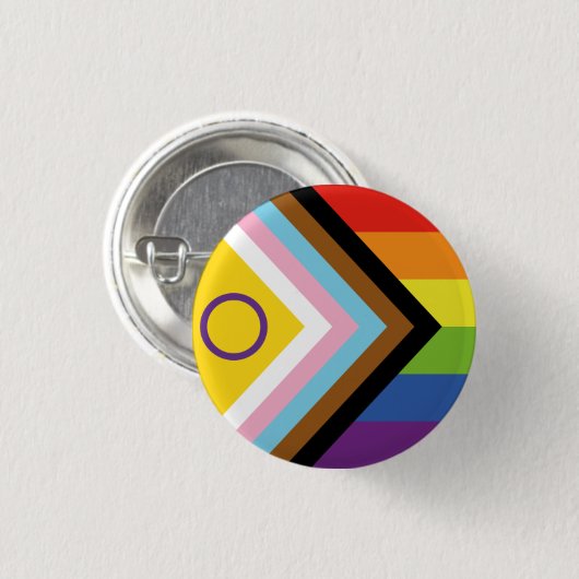 Nieuwe progressieve Pride Badge Ronde Button 3,2 Cm (Voorkant /achterkant)