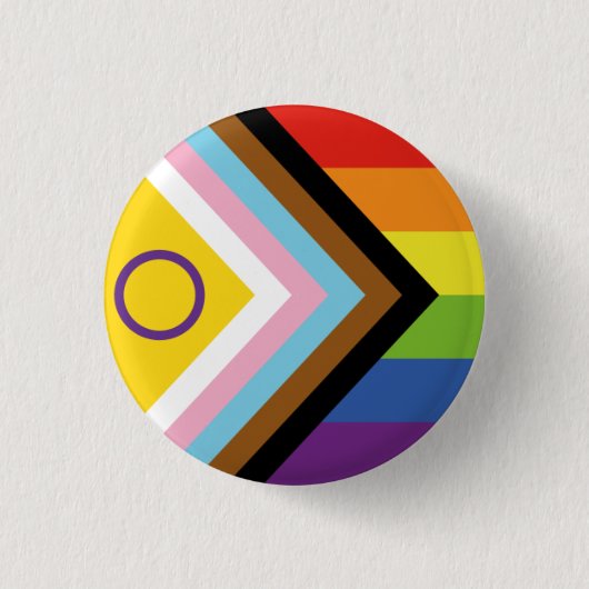 Nieuwe progressieve Pride Badge Ronde Button 3,2 Cm (Voorkant)