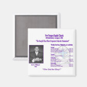 Nieuwe Prospect Baptist Kerk Magnet Magneet (Voorkant / Achterkant)