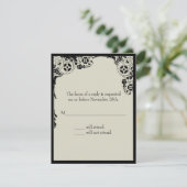 Nieuwe reactiekaart RSVP kaartje (Staand voorkant)