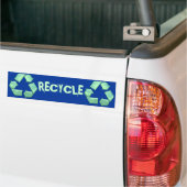 Nieuwe Recyclen Logo Bumpersticker (Op Truck)