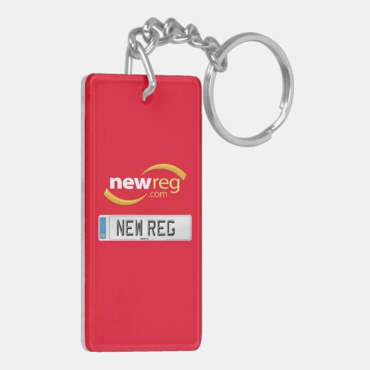Nieuwe Reg Premium-toetsencombinatie Sleutelhanger (Achterkant Links)