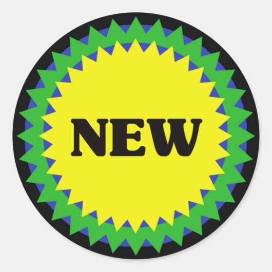 NIEUWE Retail Sale Sticker (Voorkant)