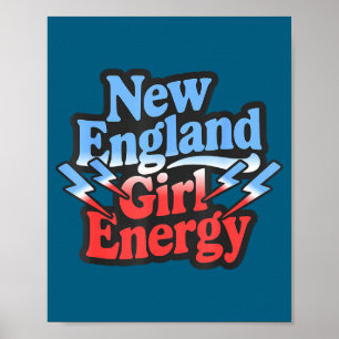 Nieuwe Retro Engeland Energie Vintage Terugblik Poster