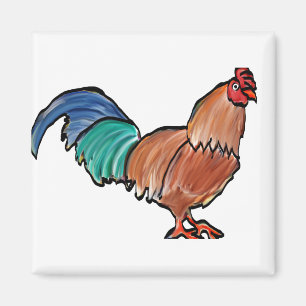 Nieuwe Rooster Magnet Magneet