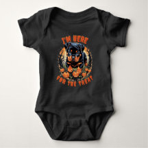 Nieuwe Rottweiler Puppy Halloween Baby Bodysuit
