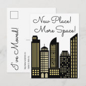 Nieuwe ruimte aankondigingskaart (Voorkant / Achterkant)