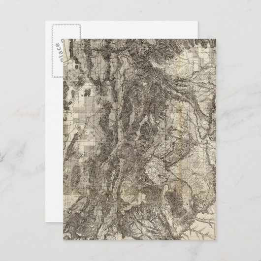 Nieuwe Sectionele en Topografische kaart van Utah (Voorkant / Achterkant)