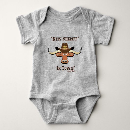 Nieuwe sheriff in de stad Longhorn Romper (Voorkant)