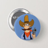 Nieuwe sheriff in Town Button (Voorkant /achterkant)