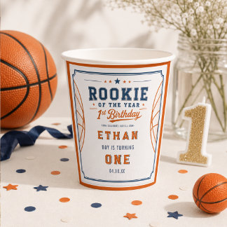 Nieuwe Speler van het Jaar Basketbal Ticket 1e Ver Papieren Bekers