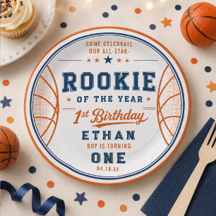 Nieuwe Speler van het Jaar Basketbal Ticket 1e Ver Papieren Bordje
