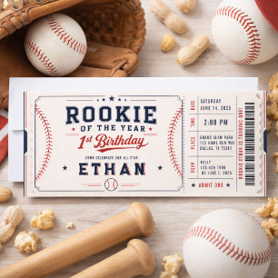 Nieuwe Speler van het Jaar Honkbal Ticket 1e Verj Kaart