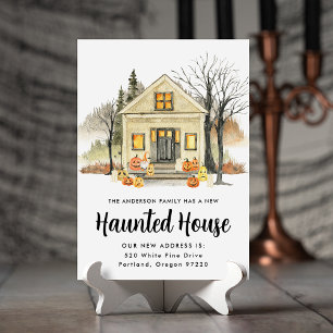 Nieuwe Spokenhuis Halloween Verhuizing Aankondiging