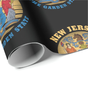 NIEUWE STAATSVLAG VAN JERSEY GARDEN CADEAUPAPIER