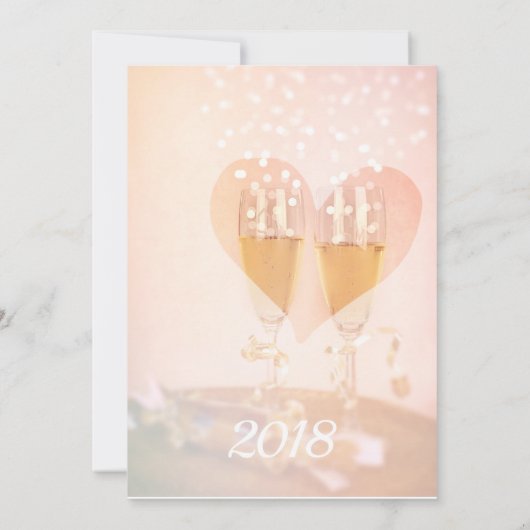 Nieuwe start/Nieuwjaars Thema/ Trouwuitnodiging Kaart (Achterkant)